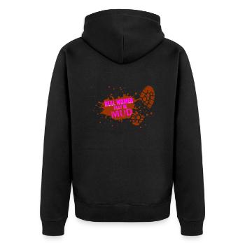 Girl in Mud - Veste à capuche bio Premium Unisexe - noir - Dos - Nico (187cm)