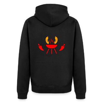 Griller - Veste à capuche bio Premium Unisexe - noir - Dos - Nico (187cm)