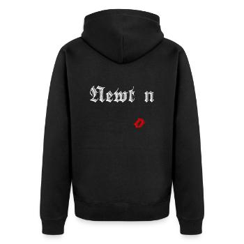 Isaac Newton - Veste à capuche bio Premium Unisexe - noir - Dos - Nico (187cm)