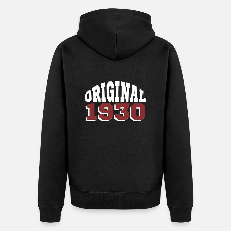 Original 1930 - Veste à capuche bio Premium Unisexe - noir
