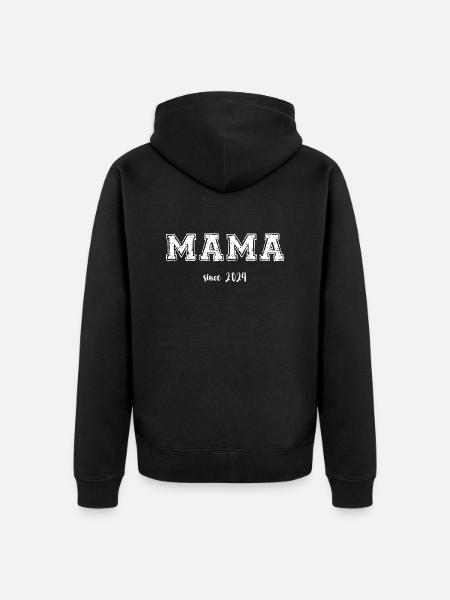 Mom 2024 - Unisex Premium Organic Zip Hoodie - black