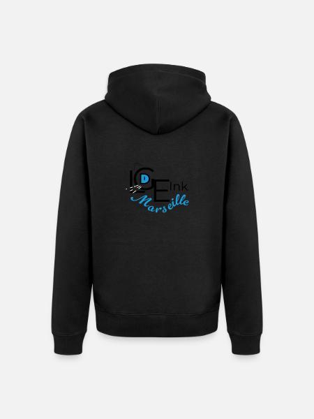 LGDE Ink - L’Œil Félin - Veste à capuche bio Premium Unisexe - noir