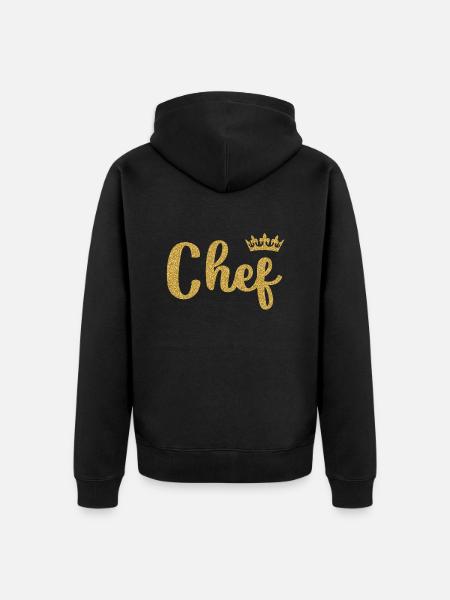 Chef - Unisex Premium Bio Zip Hoodie - Schwarz