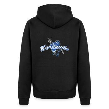 Karlsruhe - Veste à capuche bio Premium Unisexe - noir - Dos - Nico (187cm)
