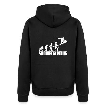 Snowboarder Snowboarder Winter Evolution Snow - Veste à capuche bio Premium Unisexe - noir - Dos - Nico (187cm)