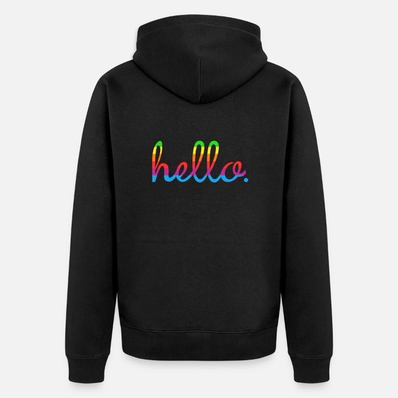 Hello Mac - Veste à capuche bio Premium Unisexe - noir