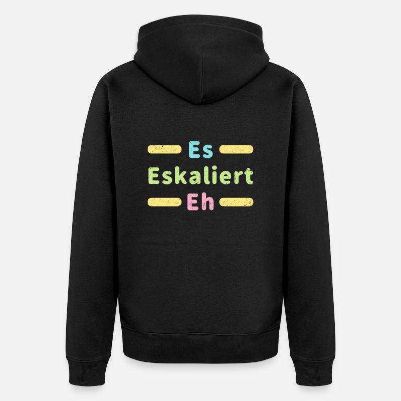 Ca escalade le fou rire - Veste à capuche bio Premium Unisexe - noir