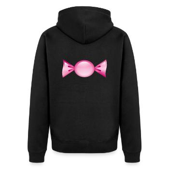 Smiley Candy - Veste à capuche bio Premium Unisexe - noir - Dos - Nico (187cm)
