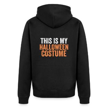 Ceci est mon costume d’Halloween t-shirt costume costume - Veste à capuche bio Premium Unisexe - noir - Dos - Nico (187cm)