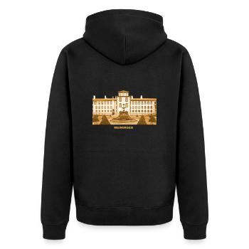 Meiningen Elisabethenburg Castle Thuringia - Unisex Premium Organic Zip Hoodie - black - Back - Nico (187cm)