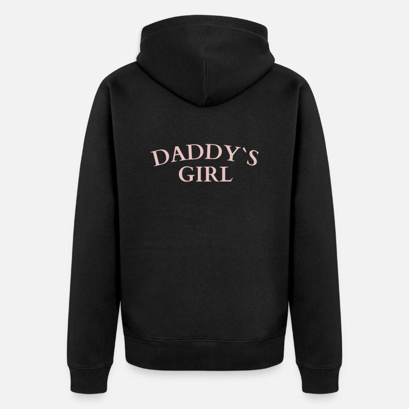 Fille à papa - Veste à capuche bio Premium Unisexe - noir