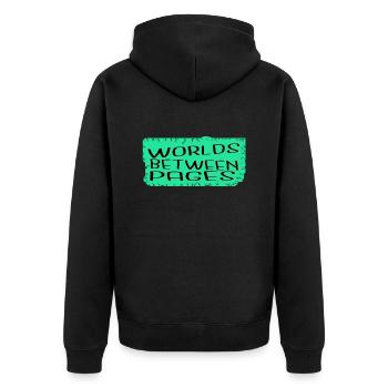 Citation de l’appréciation de la littérature pour trouver du réconfort - Veste à capuche bio Premium Unisexe - noir - Dos - Nico (187cm)