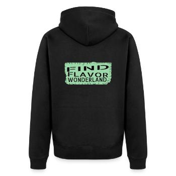 geek exploring the unknown self-discovery - Unisex Premium Organic Zip Hoodie - black - Back - Nico (187cm)
