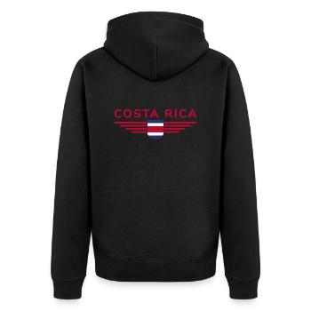 Costa Rica T-Shirt – Pura Vida Style - Veste à capuche bio Premium Unisexe - noir - Dos - Nico (187cm)