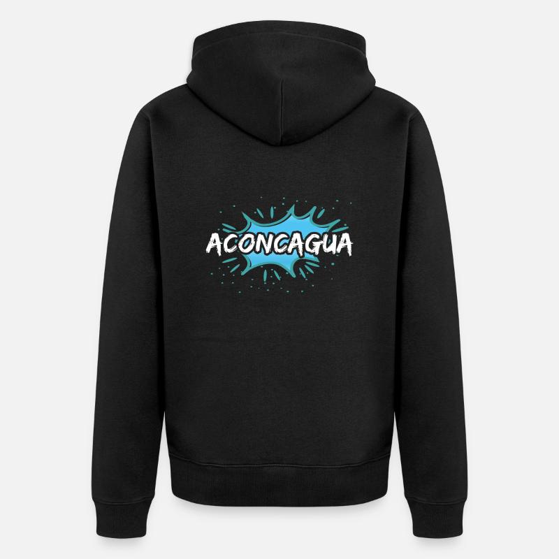 Idée cadeau Aconcagua - Veste à capuche bio Premium Unisexe - noir