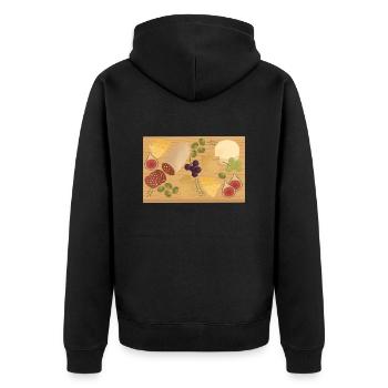 Planche de charcuterie - Veste à capuche bio Premium Unisexe - noir - Dos - Nico (187cm)