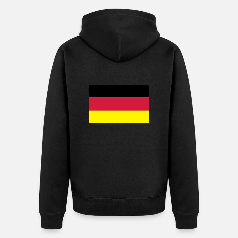 Drapeau allemand - Veste à capuche bio Premium Unisexe - noir