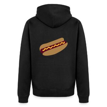 Hot dog - Veste à capuche bio Premium Unisexe - noir - Dos - Nico (187cm)