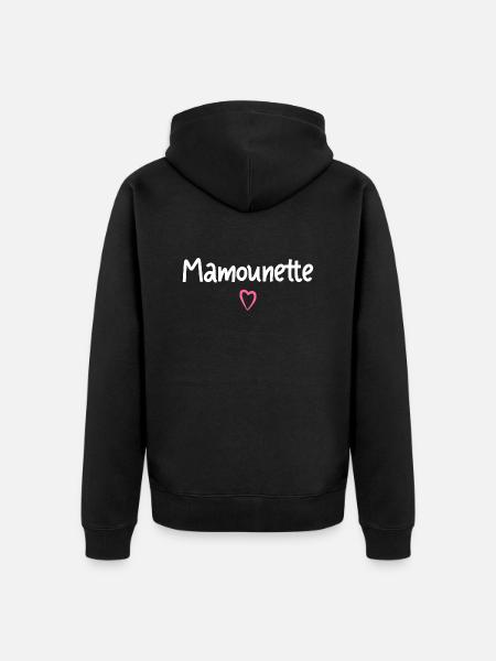 Mamounette cadeau - Veste à capuche bio Premium Unisexe - noir