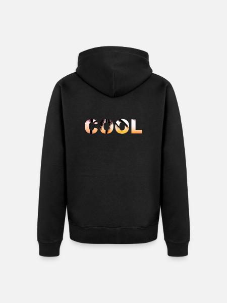 COOL cool cool cool police - Veste à capuche bio Premium Unisexe - noir