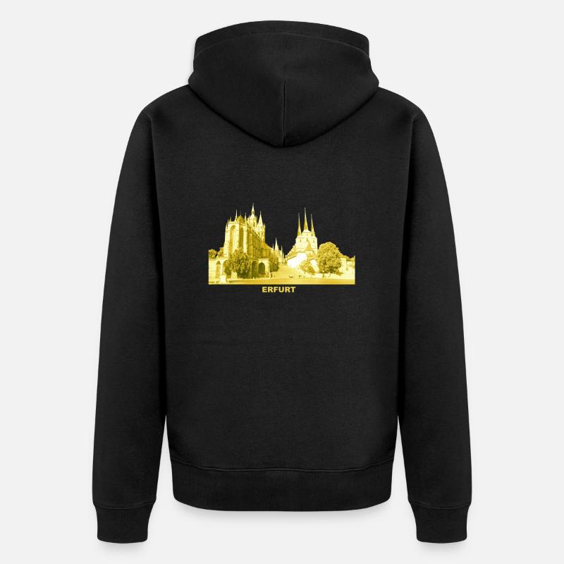 Cathédrale de Thuringe Erfurt Severikirche - Veste à capuche bio Premium Unisexe - noir