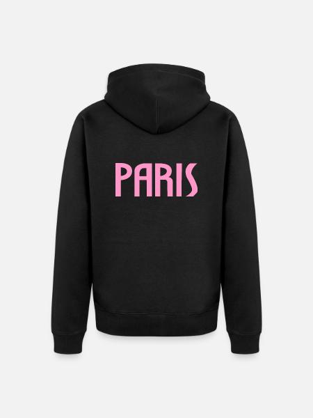 paris3111 - Veste à capuche bio Premium Unisexe - noir