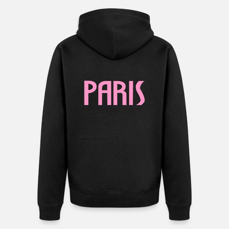 paris3111 - Veste à capuche bio Premium Unisexe - noir