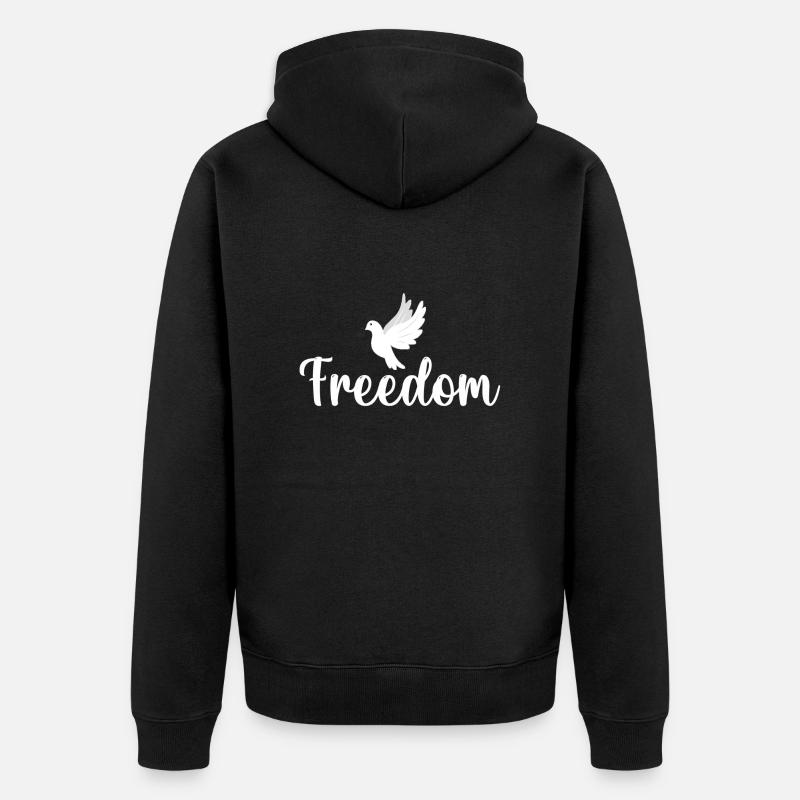 Liberté - Veste à capuche bio Premium Unisexe - noir