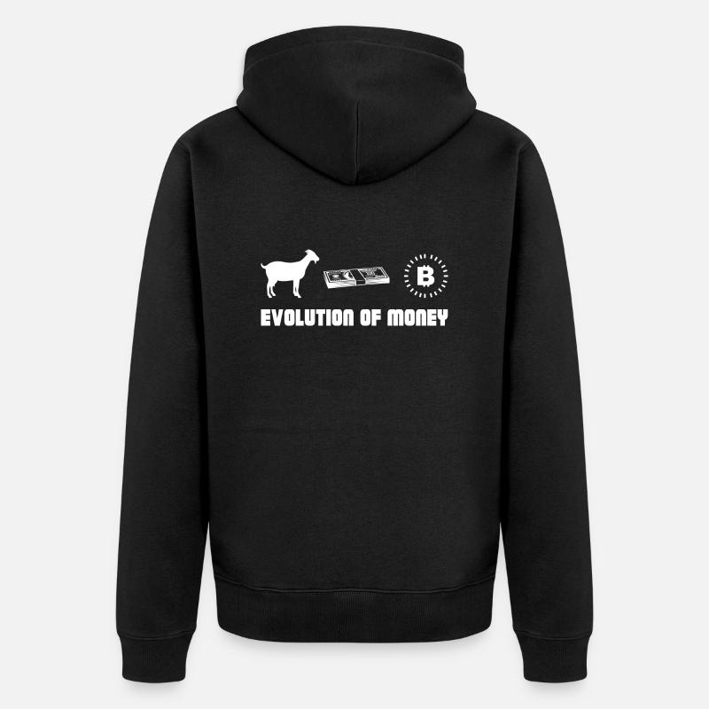 Bitcoin Trading Crypto Stocks - Veste à capuche bio Premium Unisexe - noir