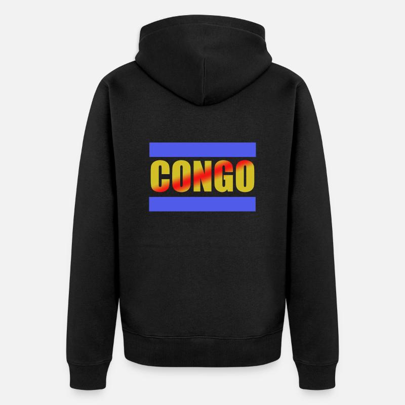 FREE CONGO - Veste à capuche bio Premium Unisexe - noir