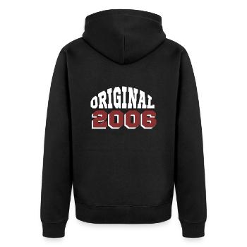 Original 2006 - Veste à capuche bio Premium Unisexe - noir - Dos - Nico (187cm)