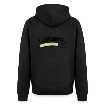 Chargement - Veste à capuche bio Premium Unisexe - noir - Dos - Nico (187cm)