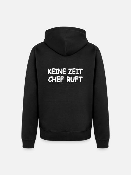 Chef - Unisex Premium Bio Zip Hoodie - Schwarz