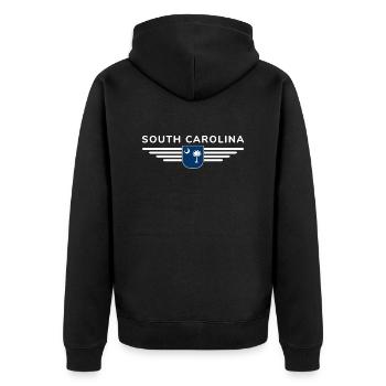 T-shirt de fan de Caroline du Sud – Pour les vrais fans ! - Veste à capuche bio Premium Unisexe - noir - Dos - Nico (187cm)