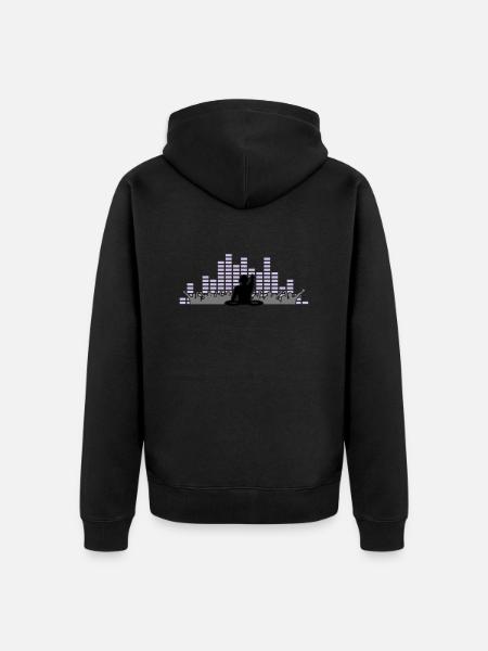 Musik - DJ Party - Unisex Premium Bio Zip Hoodie - Schwarz