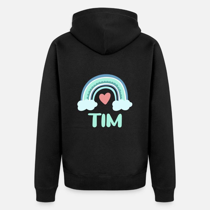 Tim Nom Rainbow Baby - Veste à capuche bio Premium Unisexe - noir