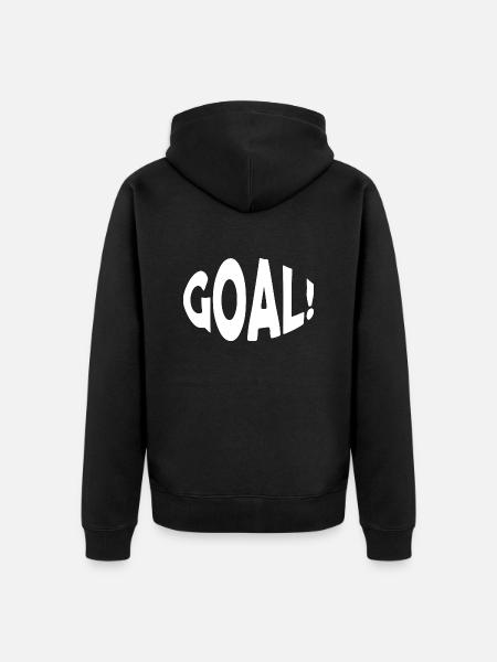 Fußball Soccer - Unisex Premium Bio Zip Hoodie - Schwarz