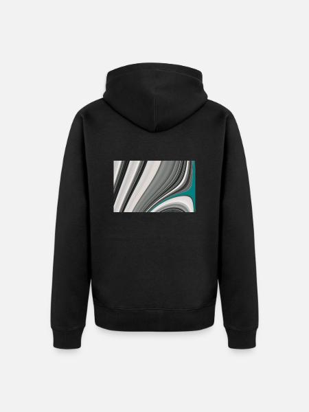 un ending skyline - Veste à capuche bio Premium Unisexe - noir