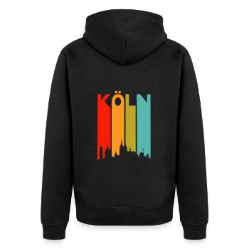 Cologne Cologne Cologne Cathedral Cologne Skyline Carnival Bachelor Party - Unisex Premium Organic Zip Hoodie - black - Back - Nico (187cm)