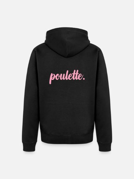 Chick - Girlfriend - Best Friend - Unisex Premium Organic Zip Hoodie - black