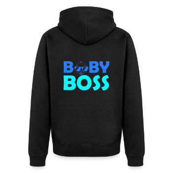 bébé - Veste à capuche bio Premium Unisexe - noir - Dos - Nico (187cm)