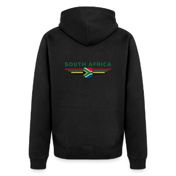 J’aime l’Afrique du Sud tenue T-Shirt Design Cadeau - Veste à capuche bio Premium Unisexe - noir - Dos - Nico (187cm)