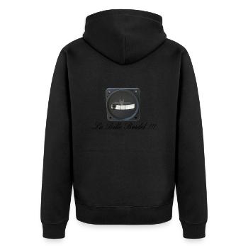 La bille bordel BAS NOIR - Veste à capuche bio Premium Unisexe - noir - Dos - Nico (187cm)