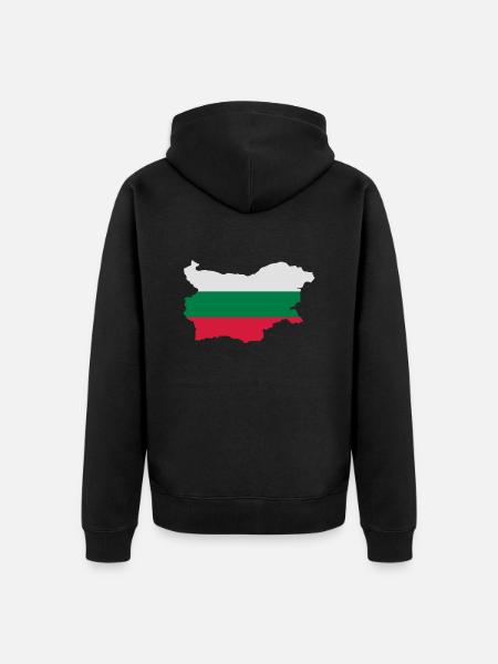 Bulgarie - Veste à capuche bio Premium Unisexe - noir