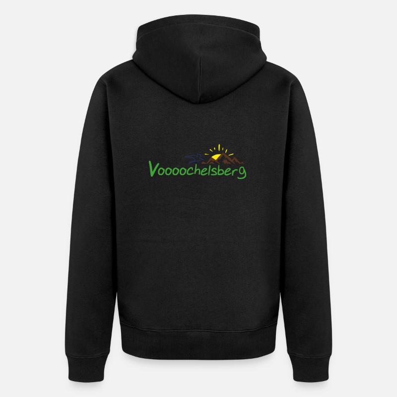 Vogelsberg - Unisex Premium Bio Zip Hoodie - Schwarz