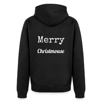 Beard Come Beach Holiday Dinosaur Fan Cat - Unisex Premium Organic Zip Hoodie - black - Back - Nico (187cm)