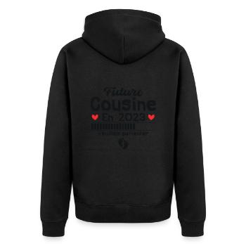 future cousine en 2023 - Veste à capuche bio Premium Unisexe - noir - Dos - Nico (187cm)