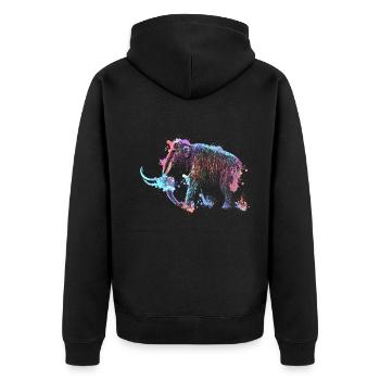 Mammouth - Veste à capuche bio Premium Unisexe - noir - Dos - Nico (187cm)