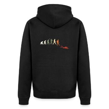 Plongée Évolution Rétro Cadeau Pour Plongeurs - Veste à capuche bio Premium Unisexe - noir - Dos - Nico (187cm)