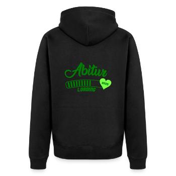 Abitur Loading 2025 - Veste à capuche bio Premium Unisexe - noir - Dos - Nico (187cm)